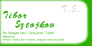 tibor sztojkov business card